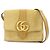 Borsa a tracolla GUCCI Arli Double G in pelle scamosciata Beige Brown