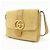 Borsa a tracolla GUCCI Arli Double G in pelle scamosciata Beige Brown - vista 3