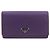 Portafoglio lungo PRADA in nylon e pelle Saffiano con logo triangolare Viola M608