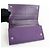 Portafoglio lungo PRADA in nylon e pelle Saffiano con logo triangolare Viola M608 - vista 12