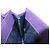 Portafoglio lungo PRADA in nylon e pelle Saffiano con logo triangolare Viola M608 - vista 16