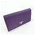 Portafoglio lungo PRADA in nylon e pelle Saffiano con logo triangolare Viola M608 - vista 4
