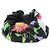 Accessorio per capelli elastico GUCCI Flora Double G 100% seta Nero