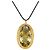 Autre Marque Pendente in prasiolite e fili d'oro giallo.