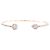 Bracciale rigido Messika, "My Twin Toi & Moi pavé, petit modèle" in oro rosa e diamanti.