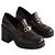 Mocassini Céline in pelle marrone - vista 3