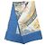 Foulard di seta Hermès Giverny Blu 90