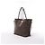 Borsa a tracolla Louis Vuitton Neverfull MM Damier Ebene Marrone N51105 - vista 2