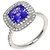 Autre Marque Anello Tiffany & Co. Soleste in Tanzanite e Diamanti - vista 2