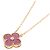 Collana Van Cleef & Arpels Alhambra in rodonite e diamanti