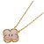 Collana Van Cleef & Arpels Alhambra in madreperla rosa e diamanti