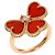 Anello Van Cleef & Arpels Sweet Heart Corniola e Diamanti - vista 2