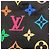 Sciarpa Louis Vuitton I Love Monogram Collaborazione Takashi Murakami - vista 6