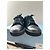 Lanvin Sneakers basse DBB1 in pelle e camoscio nero - vista 5