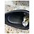 Lanvin Sneakers basse DBB1 in pelle e camoscio nero - vista 9
