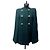 Casaco Cape Abotoado Chloé Verde Escuro em Lã Virgem e Mohair – Size 34