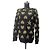 Gucci Strickpullover aus Jacquard mit metallischen Lurex-Herzen und -Sternen in Schwarz und Gold