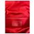 Clutch Christian Dior in raso rosso Cannage con cristalli - vista 3