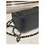 Chanel Classic Flap Bag in pelle di agnello nera - vista 6