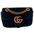 Gucci Marmont Borsa a tracolla in velluto blu