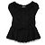 Autre Marque Top Prada negra de algodón años 2000