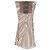 Autre Marque Gucci Kleid aus Seide Zebramuster Beige - Ansicht 2