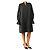 By Malene Birger Ofelianse Midi-Kleid schwarz - Größe UK 14