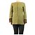 Autre Marque Chaqueta larga estructurada de jacquard verde - talla S