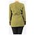 Autre Marque Chaqueta larga estructurada de jacquard verde - talla S - vista 2