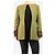 Autre Marque Chaqueta larga estructurada de jacquard verde - talla S - vista 3