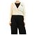 Chanel Geripptes Cardigan in Creme mit Fischmotiv - Größe UK 10