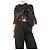 By Malene Birger Schwarzer Satin-Poncho mit Quasten - Größe OS