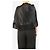 By Malene Birger Schwarzer Satin-Poncho mit Quasten - Größe OS - Ansicht 2