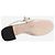 Miu Miu Décolleté slingback in tela neutra e marrone con catena e perle - taglia EU 37.5 - vista 6