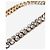 Balenciaga Collana choker a doppio filo in cristallo dorato - vista 3
