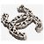 Chanel Silberne strukturierte CC-Brosche mit Openwork-Design - Ansicht 2