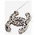 Chanel Silberne strukturierte CC-Brosche mit Openwork-Design - Ansicht 3