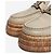 Tod's Beige Kate leather and raffia platform mules - size EU 39 - view 5