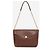 Céline Borsa a tracolla a busta in pelle marrone - vista 2