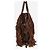 Prada Borsa tote in pelle marrone con frange - vista 2