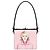 Prada Borsa a tracolla stampata in pelle Saffiano rosa