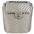 CHANEL V Stitch Backpack Leather Silver CC - vista 13