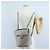 CHANEL V Stitch Backpack Leather Silver CC - vista 36