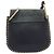 Chloé Chloe Hudson Shoulder Bag Leather Black Gold - vista 3