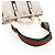 GUCCI Ophdia GG Sherry Line Hand Bag Leather 2way White Gold 715666 - vista 8