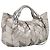 Miu Miu Hand Bag Leather 2way Silver Gold