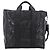 GUCCI GG Implementation Hand Bag PVC Leather Black Silver - vista 2
