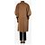Prada Abrigo marrón de mangas abullonadas - size UK 6 - vista 2