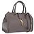 Autre Marque Saint Laurent Baby Cabas Hand Bag Leather 2way Gray Gold