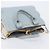 Miu Miu Hand Bag Leather 2way Light Blue Gold - vista 14